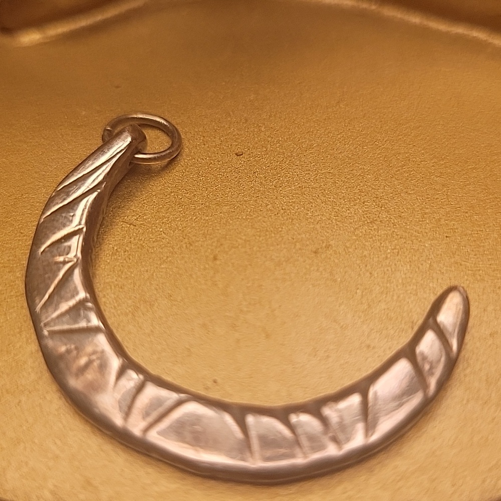 925 Silver Crescent Moon Pendant